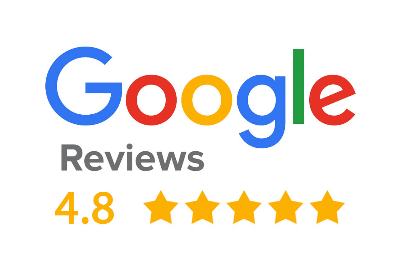 Google Reviews 4.8 out of 5