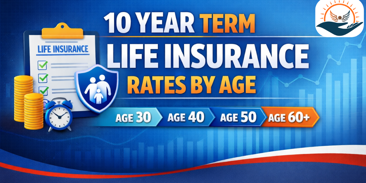 10 year term life insurance rates by age chart (2026 Sample rates ...